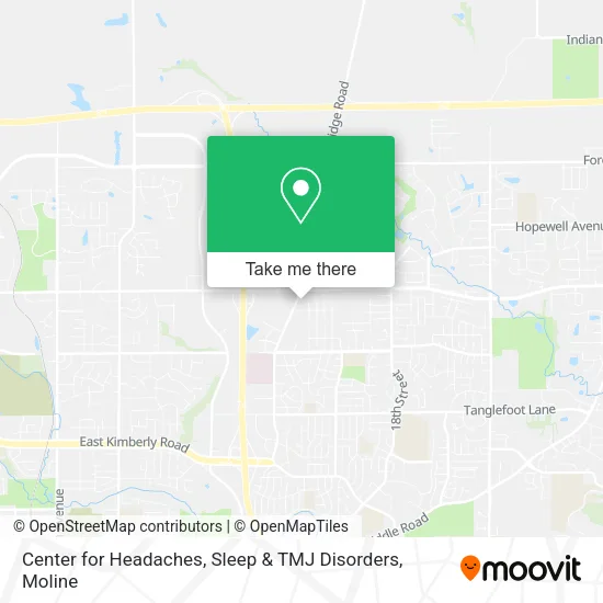 Mapa de Center for Headaches, Sleep & TMJ Disorders