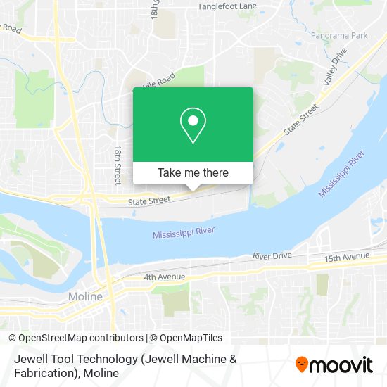 Mapa de Jewell Tool Technology (Jewell Machine & Fabrication)