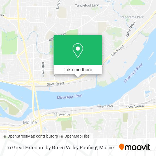To Great Exteriors by Green Valley Roofing! map