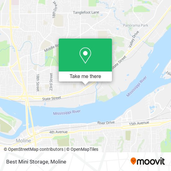 Mapa de Best Mini Storage
