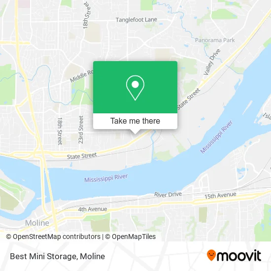 Mapa de Best Mini Storage