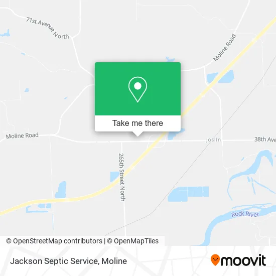 Jackson Septic Service map