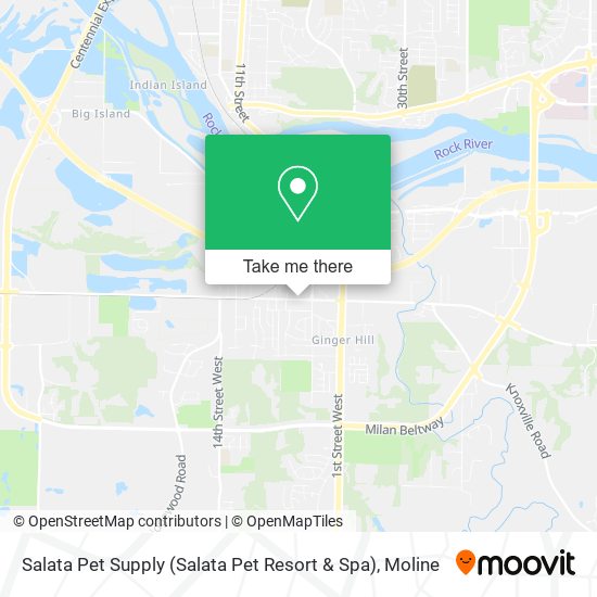 Mapa de Salata Pet Supply (Salata Pet Resort & Spa)