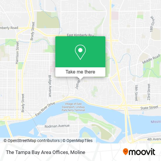 The Tampa Bay Area Offices map