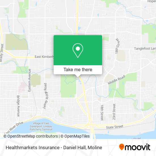 Healthmarkets Insurance - Daniel Hall map