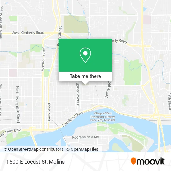 1500 E Locust St map