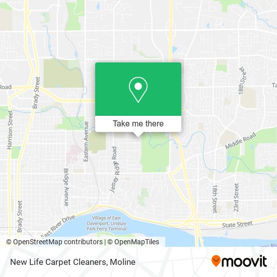 New Life Carpet Cleaners map