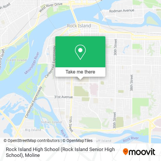 Rock Island High School map