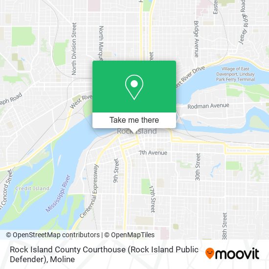 Rock Island County Courthouse (Rock Island Public Defender) map