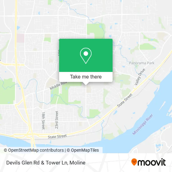Mapa de Devils Glen Rd & Tower Ln