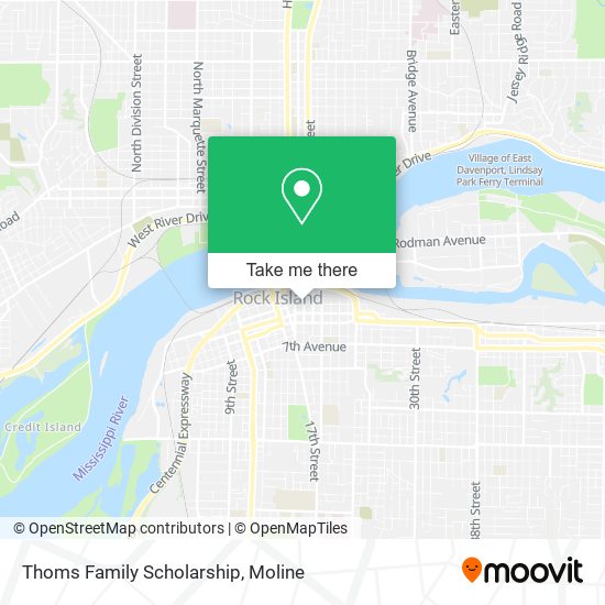 Mapa de Thoms Family Scholarship