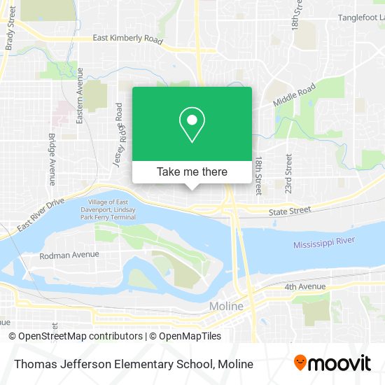 Mapa de Thomas Jefferson Elementary School