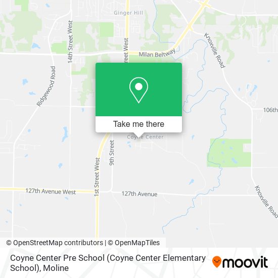 Coyne Center Pre School map