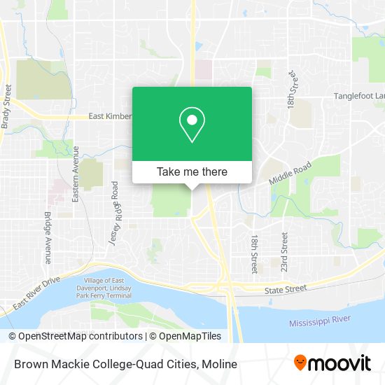 Brown Mackie College-Quad Cities map