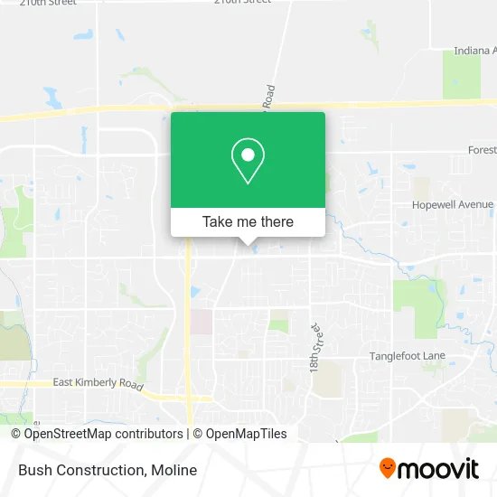 Bush Construction map