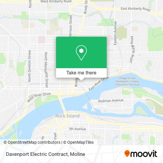 Davenport Electric Contract map