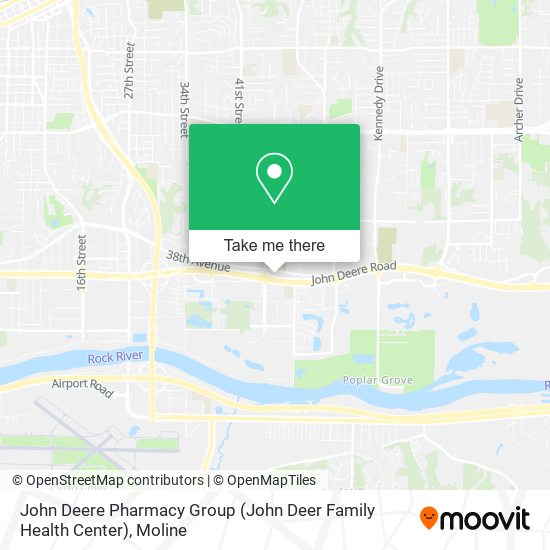Mapa de John Deere Pharmacy Group (John Deer Family Health Center)
