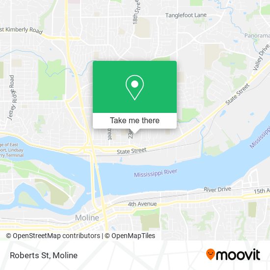 Mapa de Roberts St