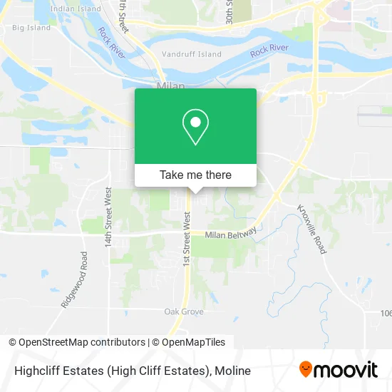 Mapa de Highcliff Estates (High Cliff Estates)