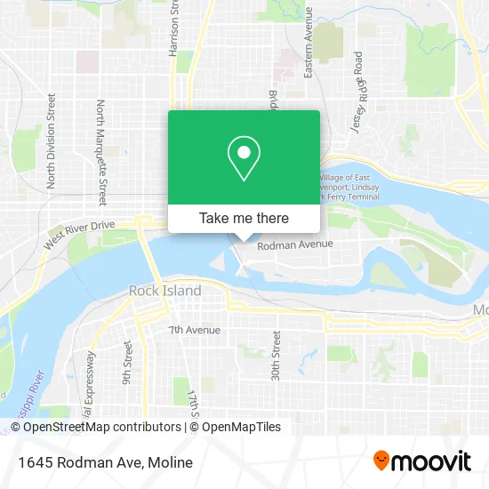 1645 Rodman Ave map