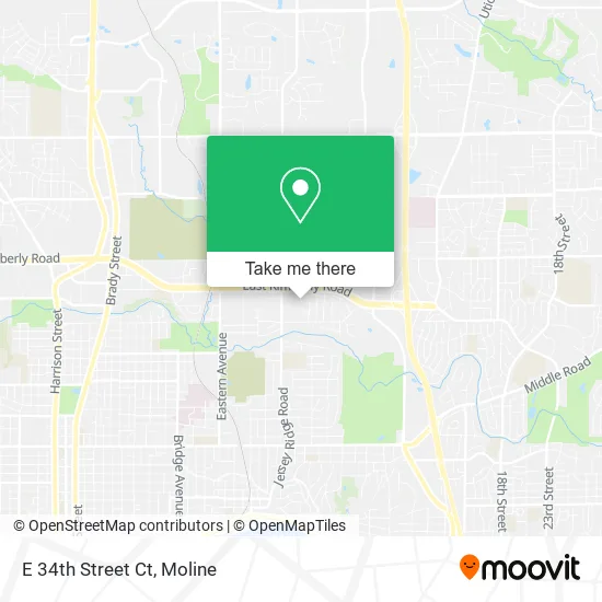 E 34th Street Ct map