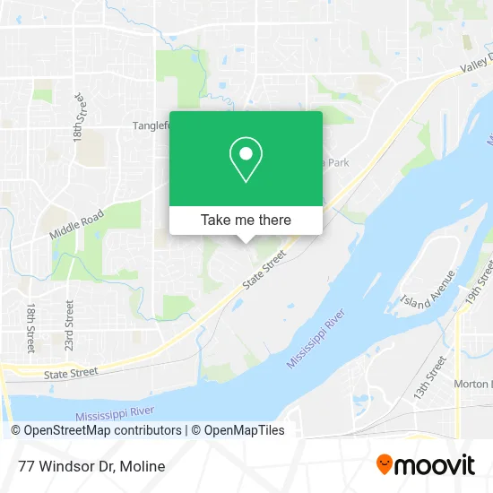77 Windsor Dr map