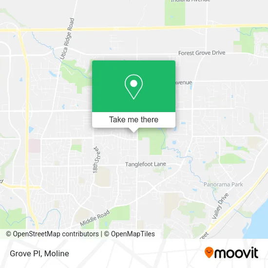 Grove Pl map