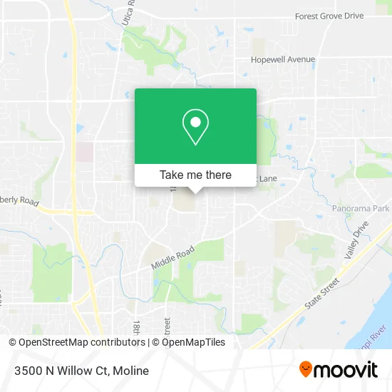 3500 N Willow Ct map