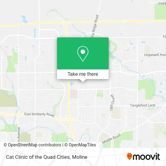Mapa de Cat Clinic of the Quad Cities