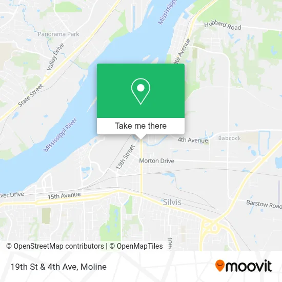 19th St & 4th Ave map