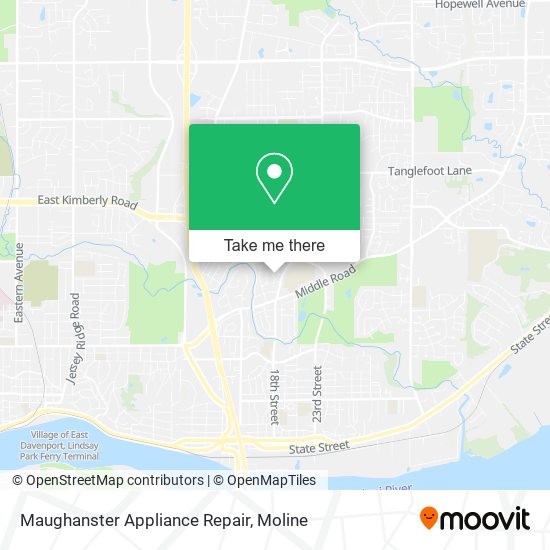 Mapa de Maughanster Appliance Repair