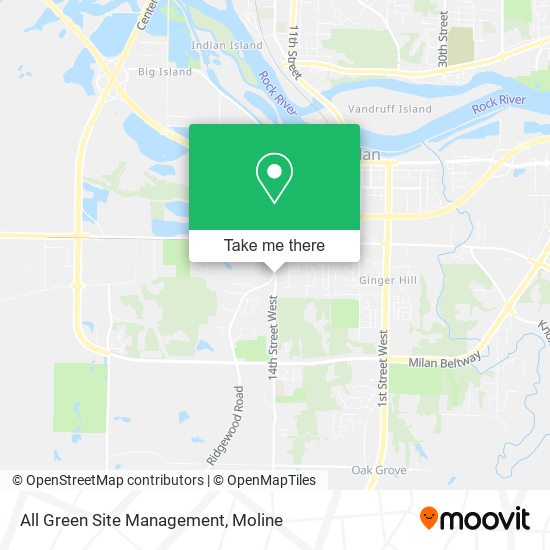 All Green Site Management map