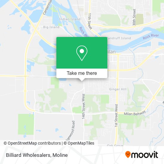 Billiard Wholesalers map