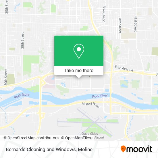 Bernards Cleaning and Windows map