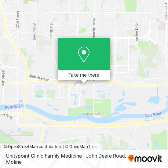 Mapa de Unitypoint Clinic Family Medicine - John Deere Road