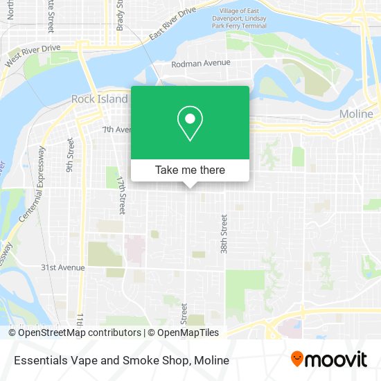 Mapa de Essentials Vape and Smoke Shop