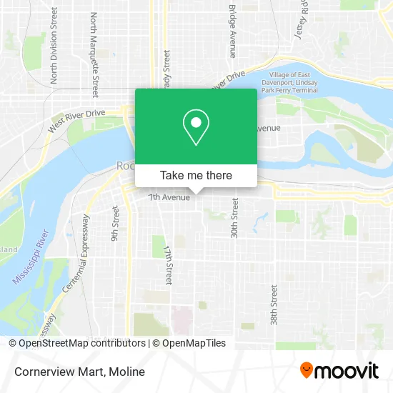 Cornerview Mart map