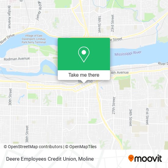 Deere Employees Credit Union map