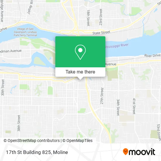 17th St Building 825 map