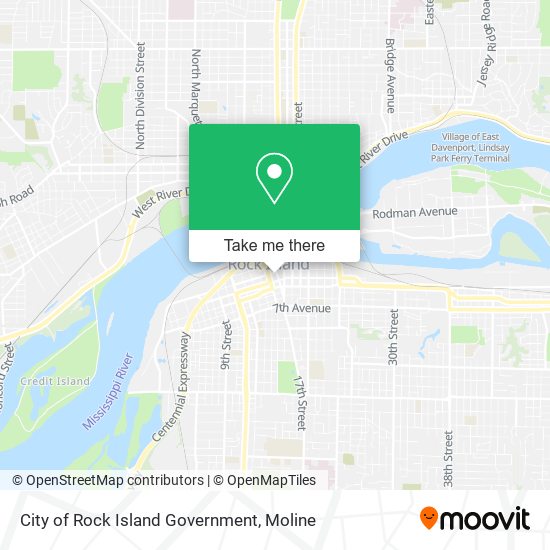 City of Rock Island Government map