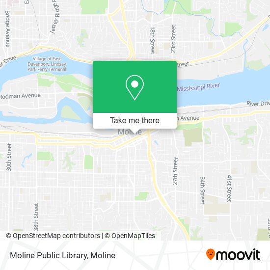 Mapa de Moline Public Library