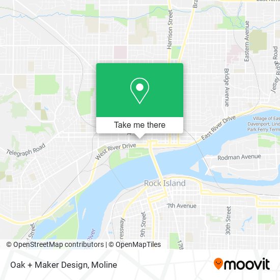 Oak + Maker Design map