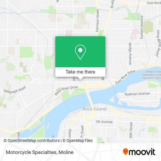 Motorcycle Specialties map