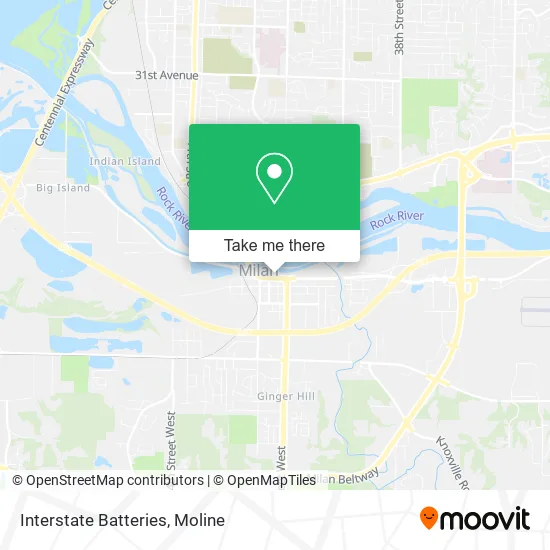 Interstate Batteries map