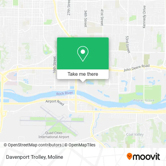 Davenport Trolley map