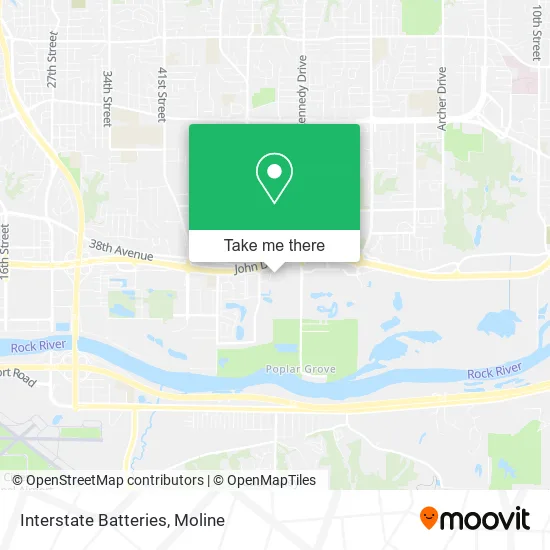 Interstate Batteries map