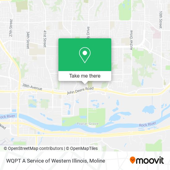 WQPT A Service of Western Illinois map