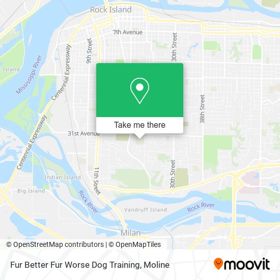 Mapa de Fur Better Fur Worse Dog Training