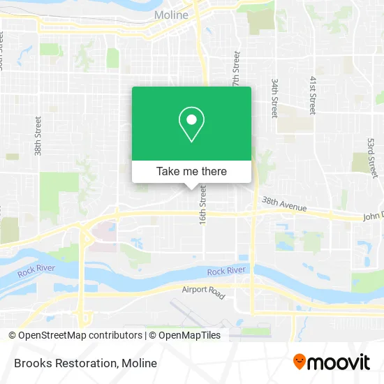 Brooks Restoration map