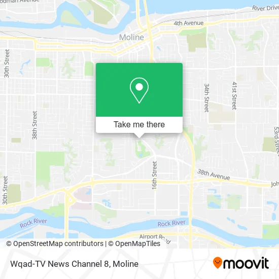 Wqad-TV News Channel 8 map